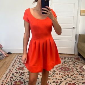 Short formal orange dress